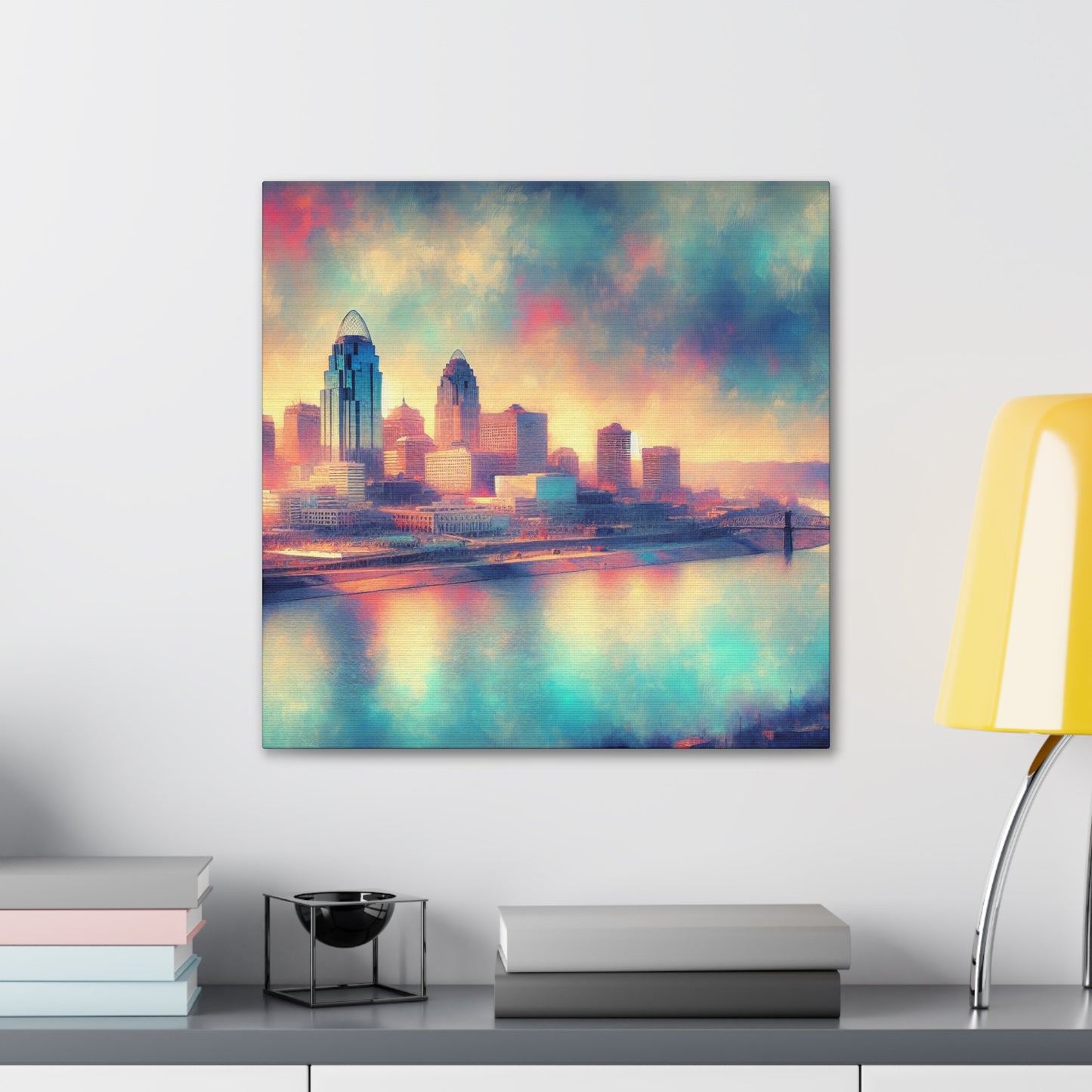 "Vibrant Cincinnati Mornings" - Canvas