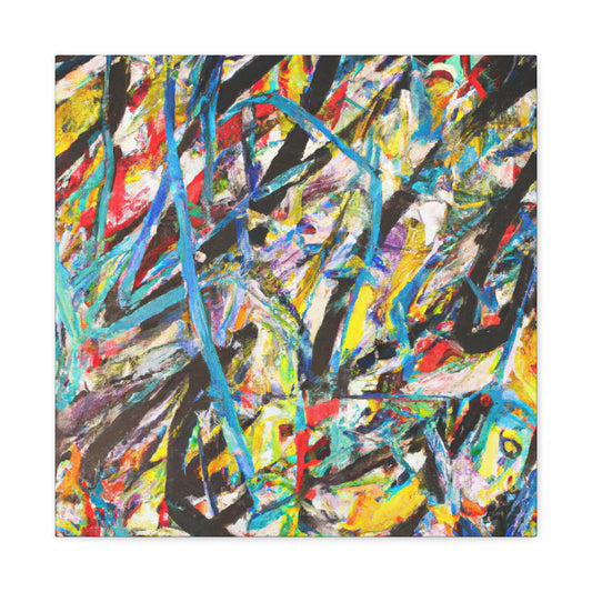 Intense Brushstrokes Fury - Canvas