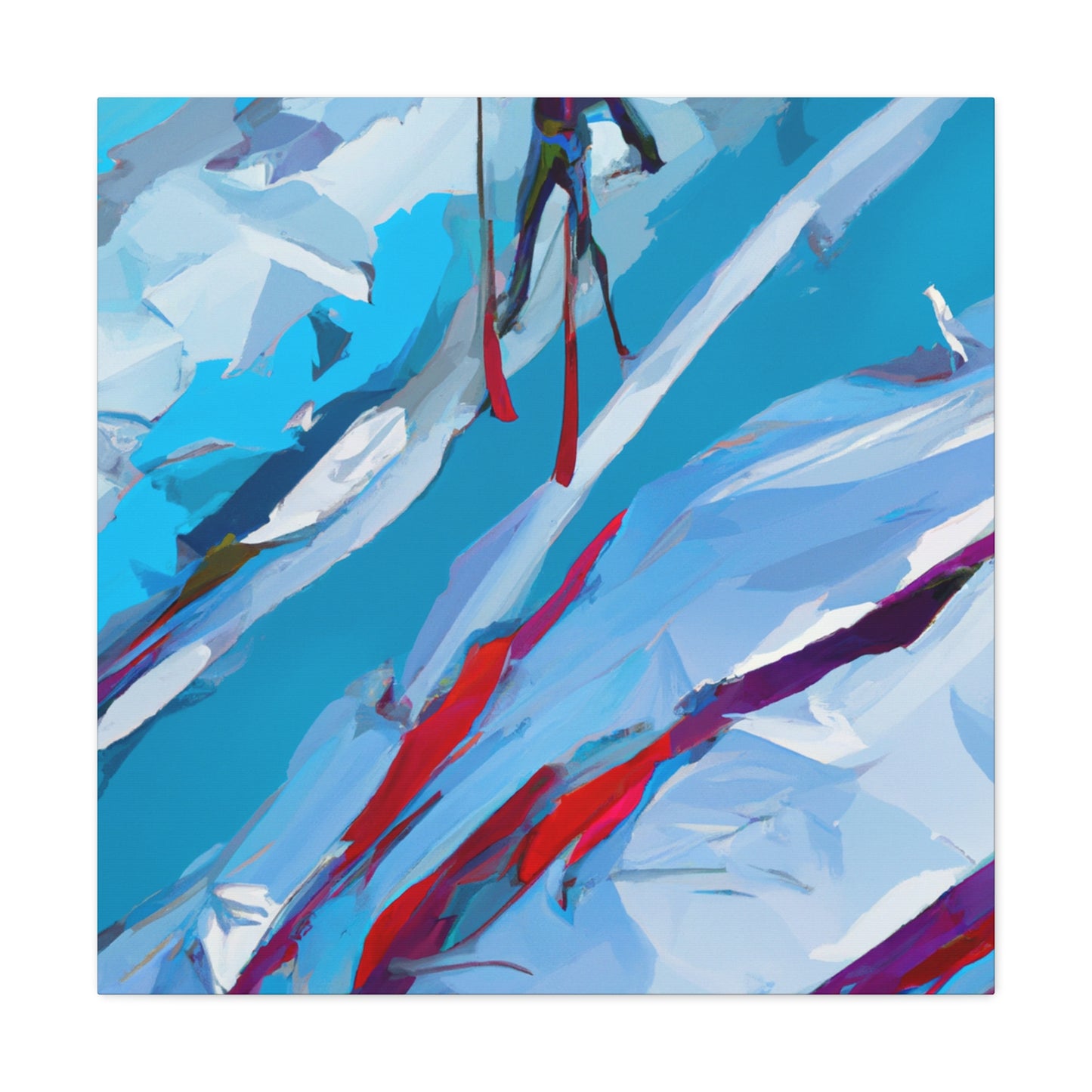 Skiing in Splendor - Canvas