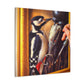 Downy Woodpecker Dreamscape - Canvas