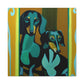 "Puppy Pal Dachshund" - Canvas