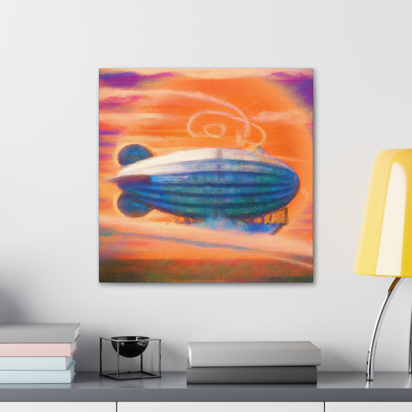 "Aeronautic Grandeur Scene" - Canvas