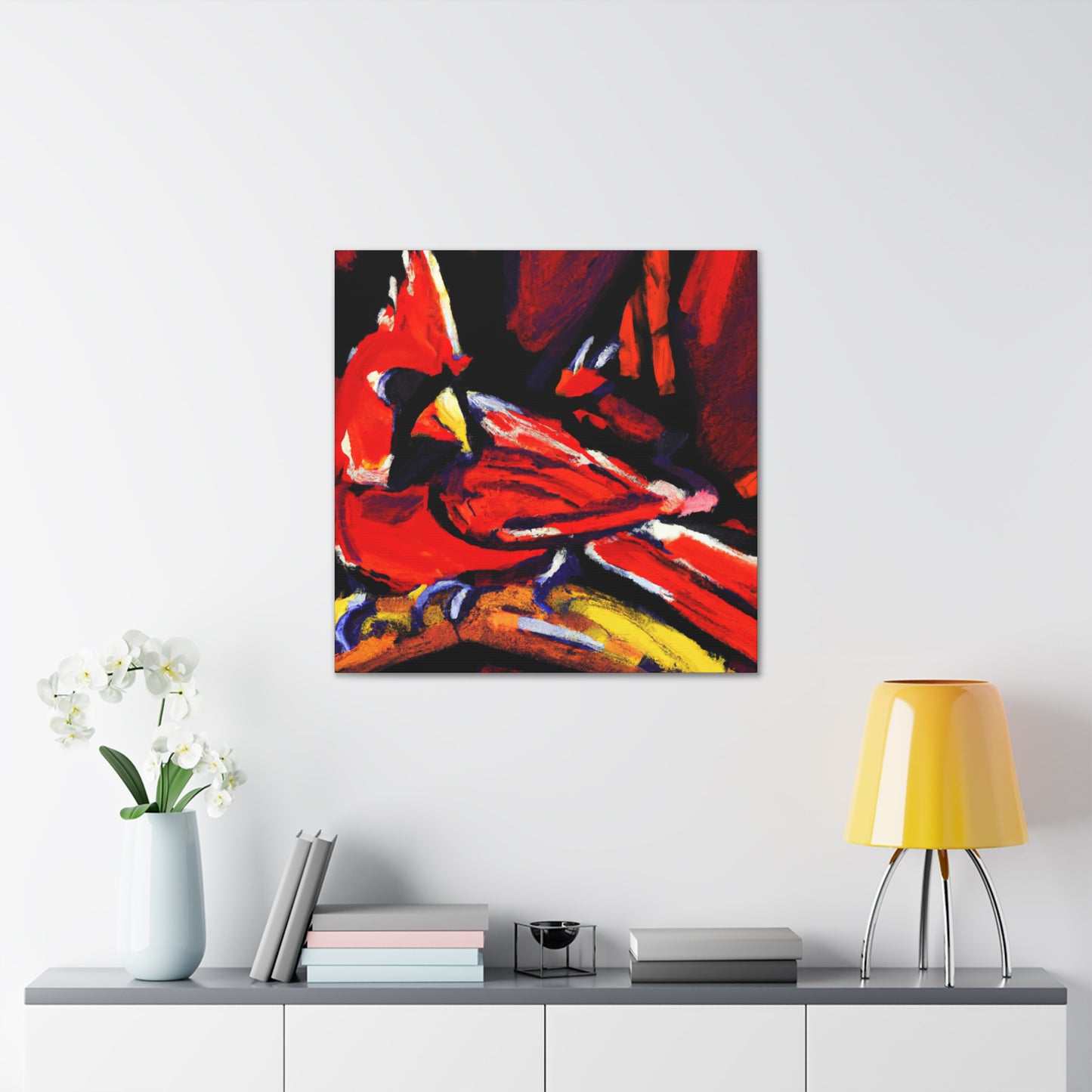 "Cardinal Obeys Nature" - Canvas