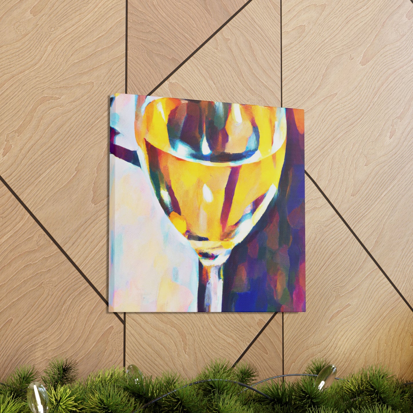 "Wine's Reflection Impression" - Canvas