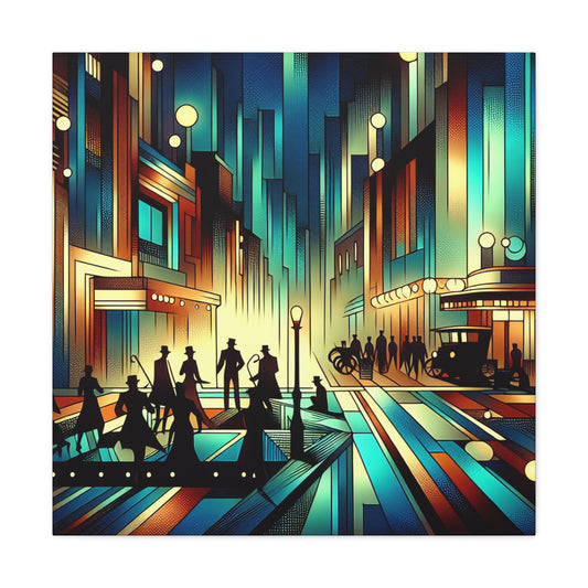 Whimsical City Melodies - Canvas