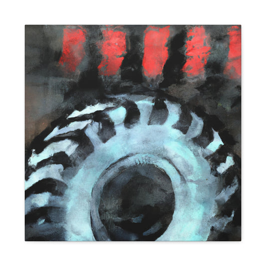 Tire in Prismatic Hues - Canvas