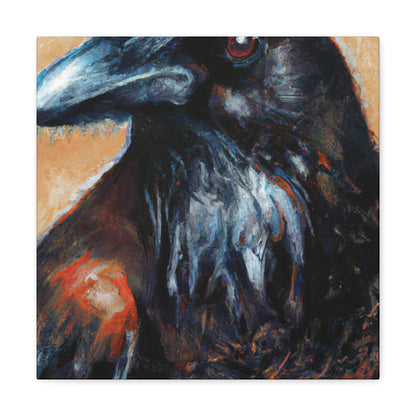 American Crow Realism. - Canvas