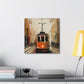 Tram in Motion Painting - Canvas