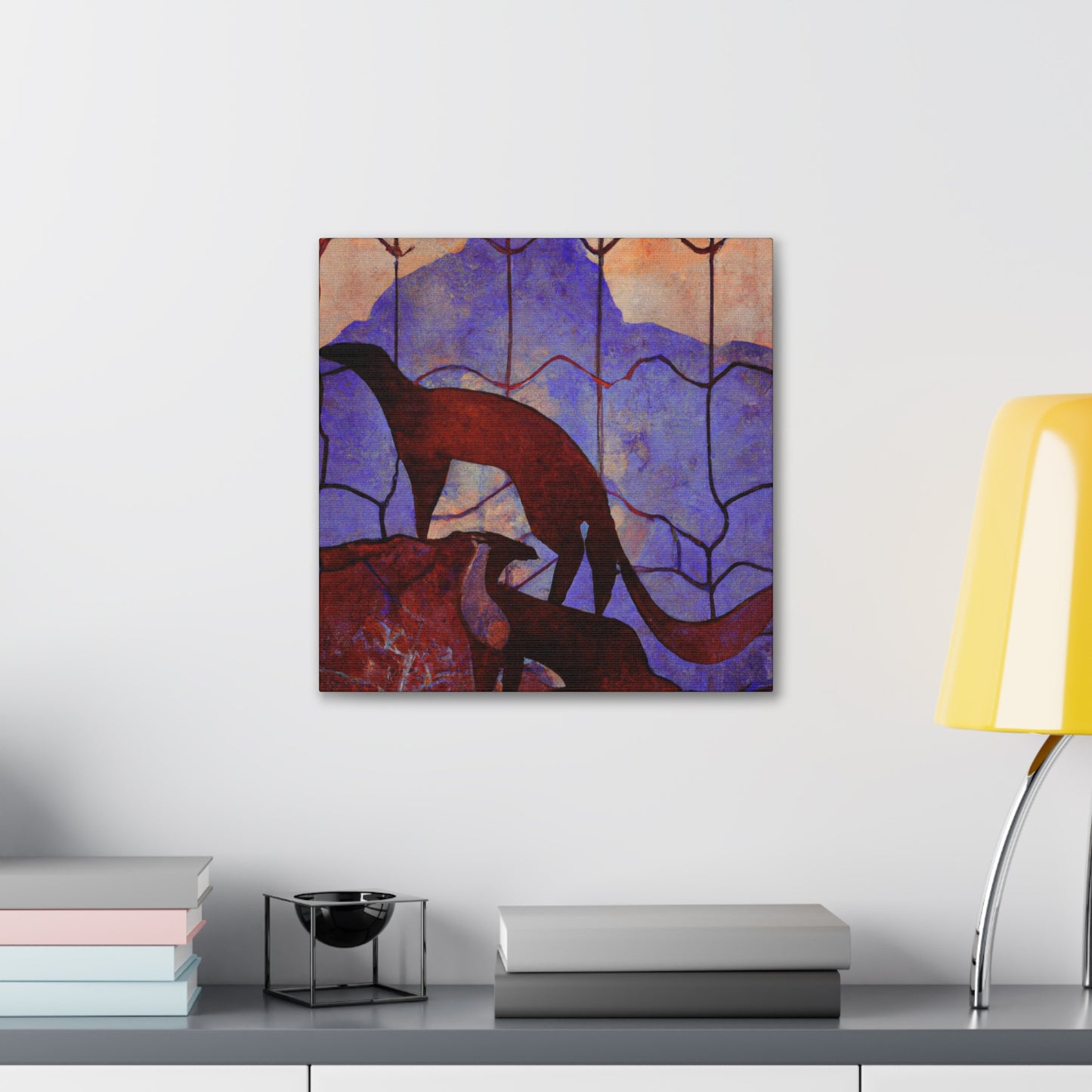 Marten in the Moonlight - Canvas