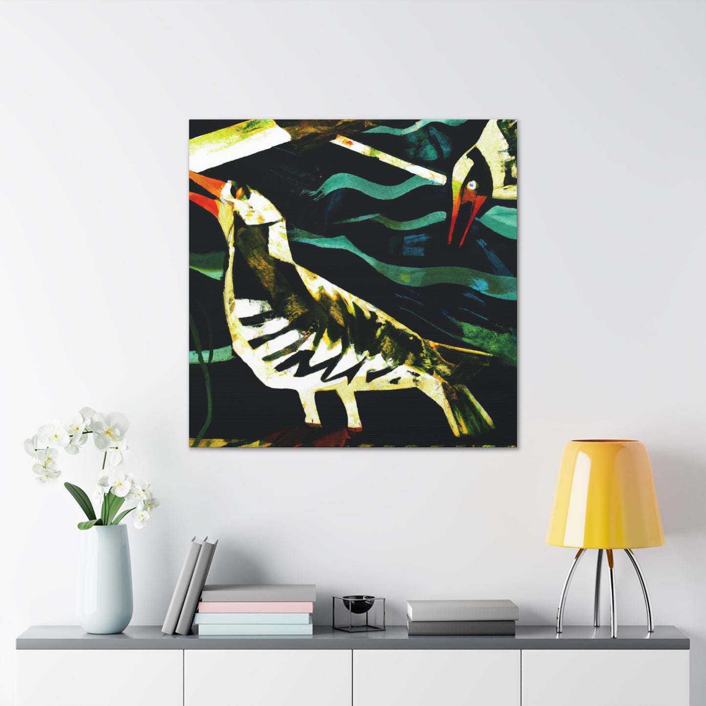 Sea Birds in Flight - Canvas