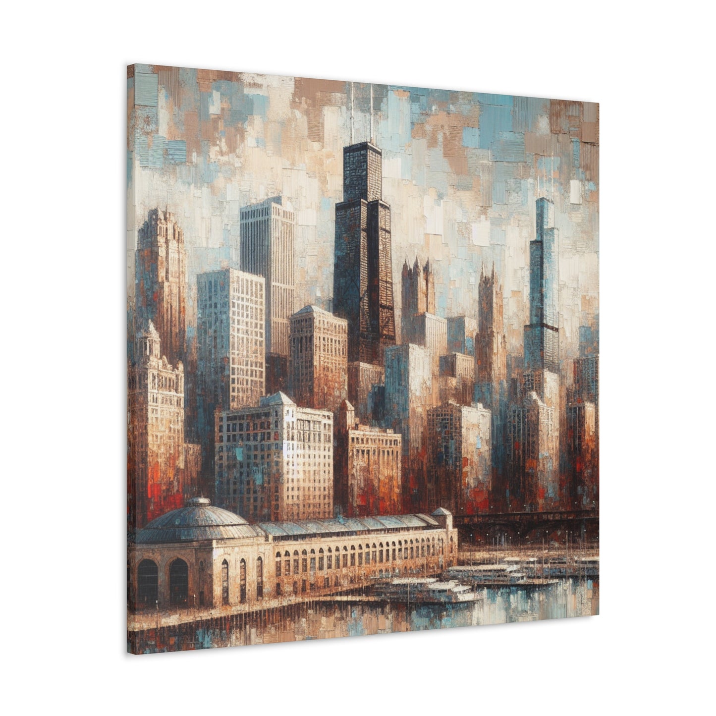 "Urban Symphony Unveiled" - Canvas