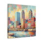 Urban Symphony: Industrial Flourish - Canvas