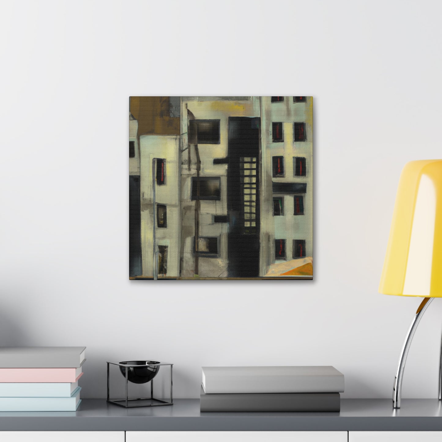 "Expressionist Cityscape Roar" - Canvas