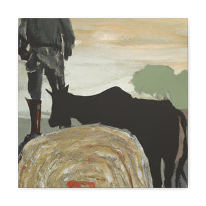 "Hay Bale Mosaic Dream" - Canvas