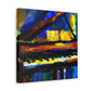 "Piano in Moonlight Reverie" - Canvas