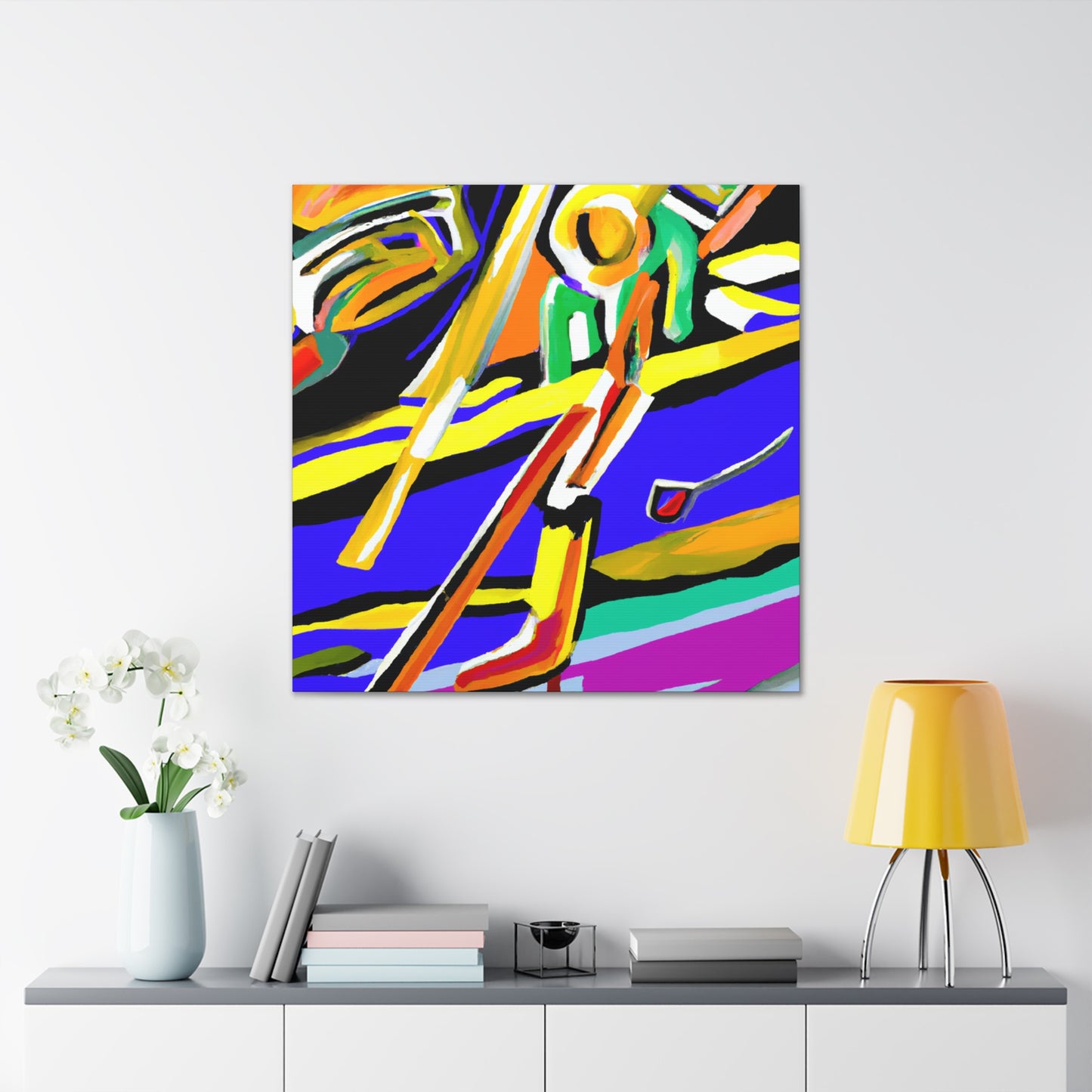 Skating in Abstraction - Canvas