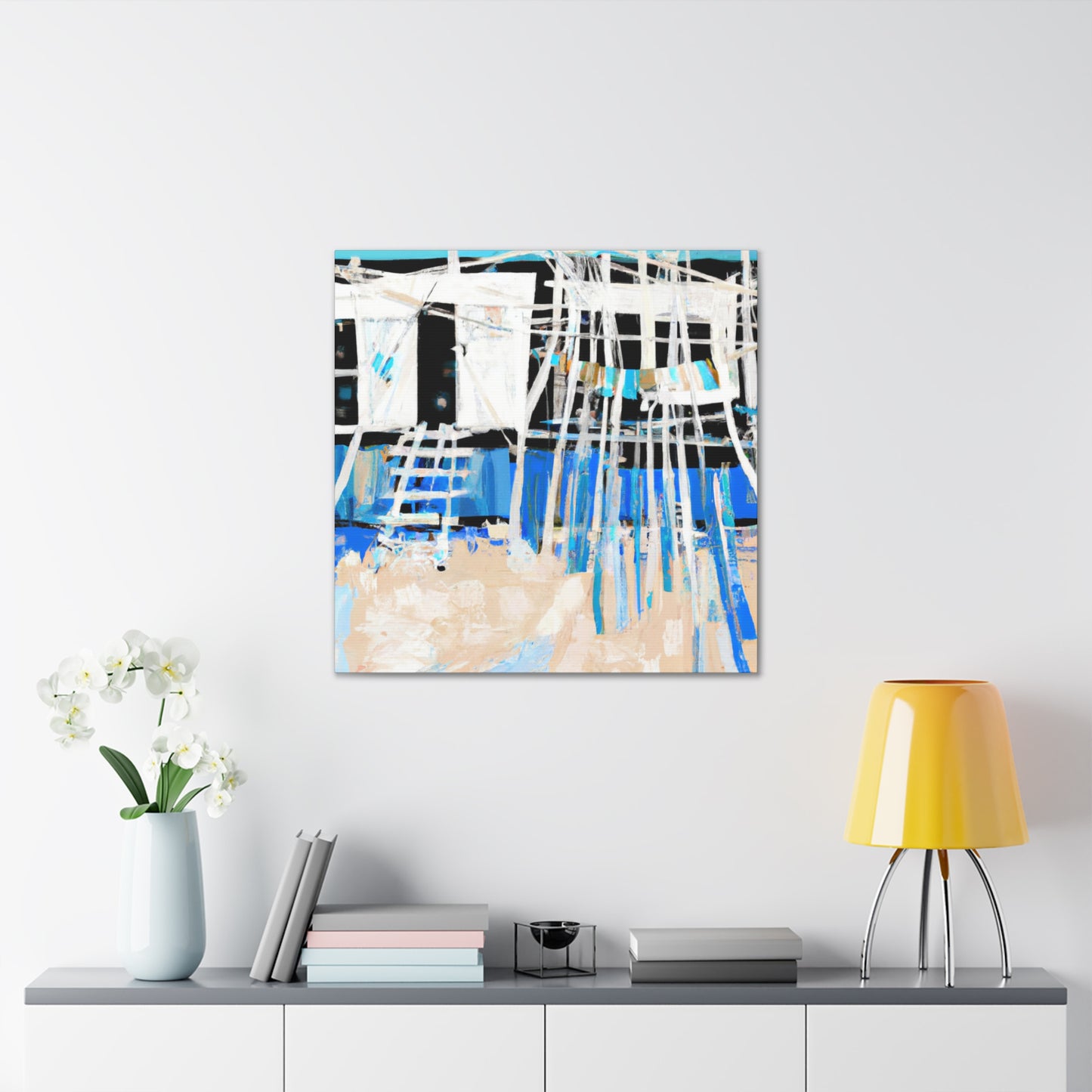 "Seascape Beach Reflection" - Canvas