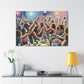 Whirling Revelry in Dots - Canvas