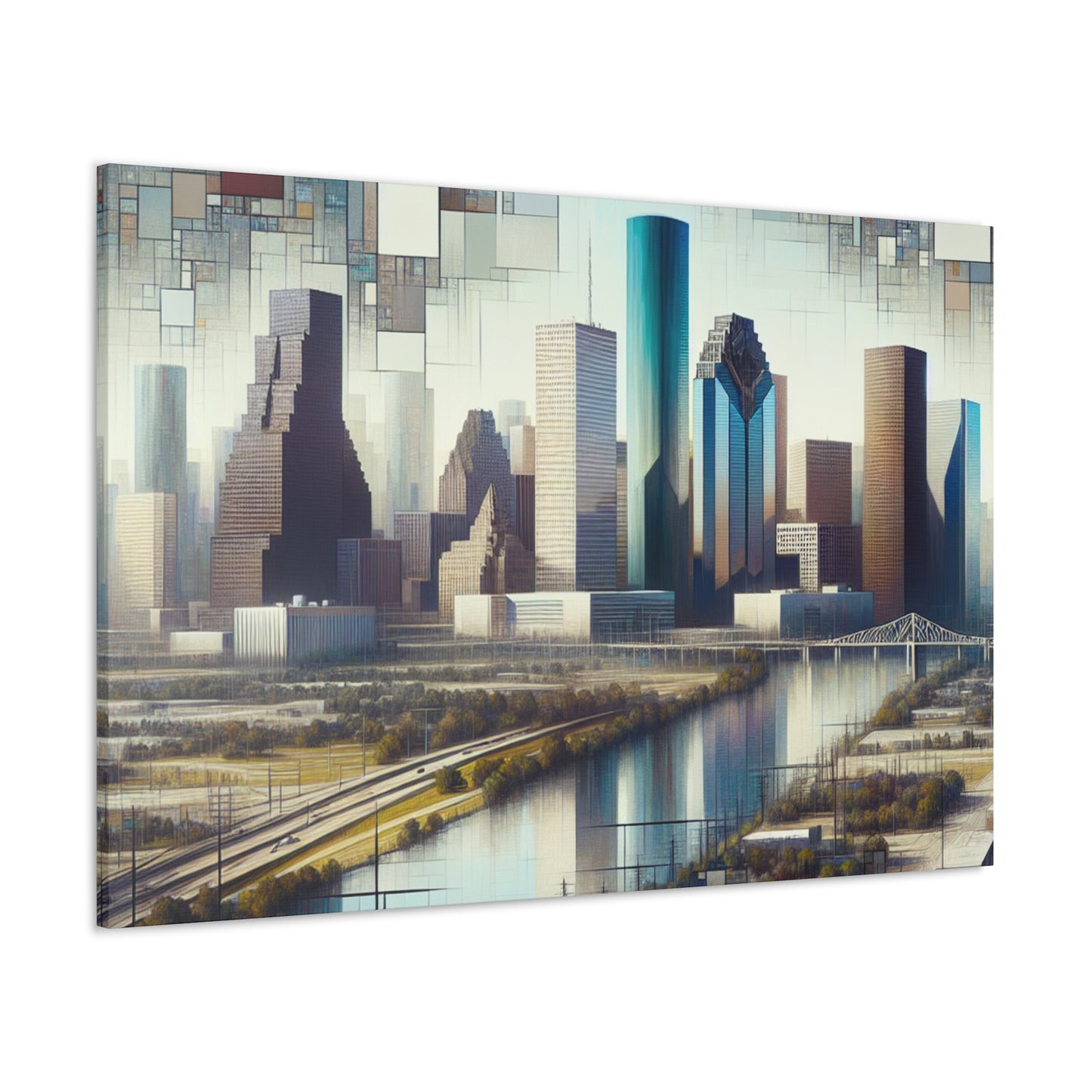 "Urban Dreamscapes: Houston Horizon" - Canvas