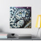 Snow Leopard Surrealism - Canvas