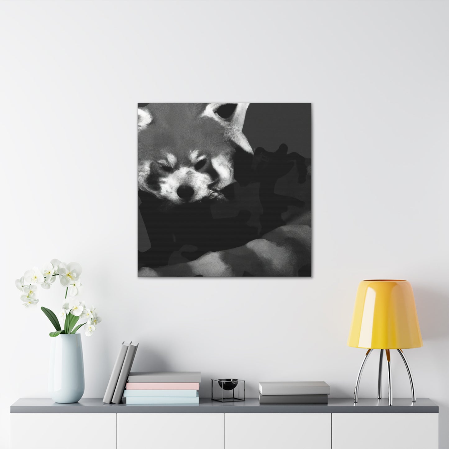 Red Panda Expressionism - Canvas