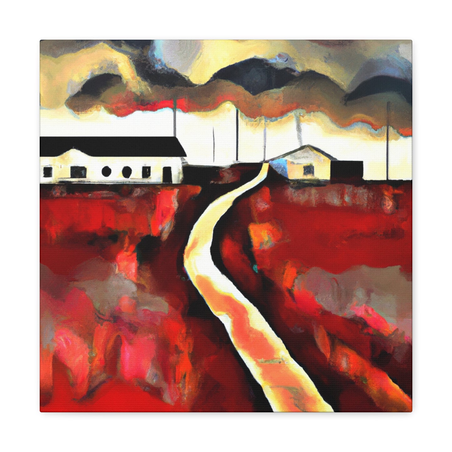 "Country Road Abstraction" - Canvas