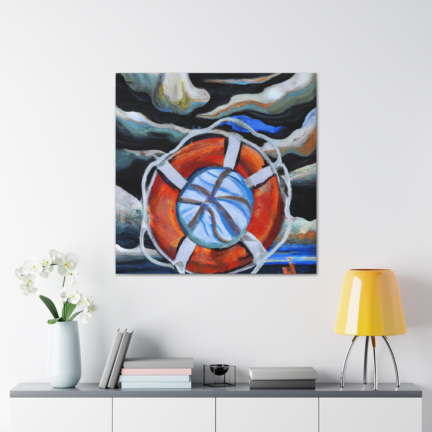 "Life Buoy Surrealism" - Canvas