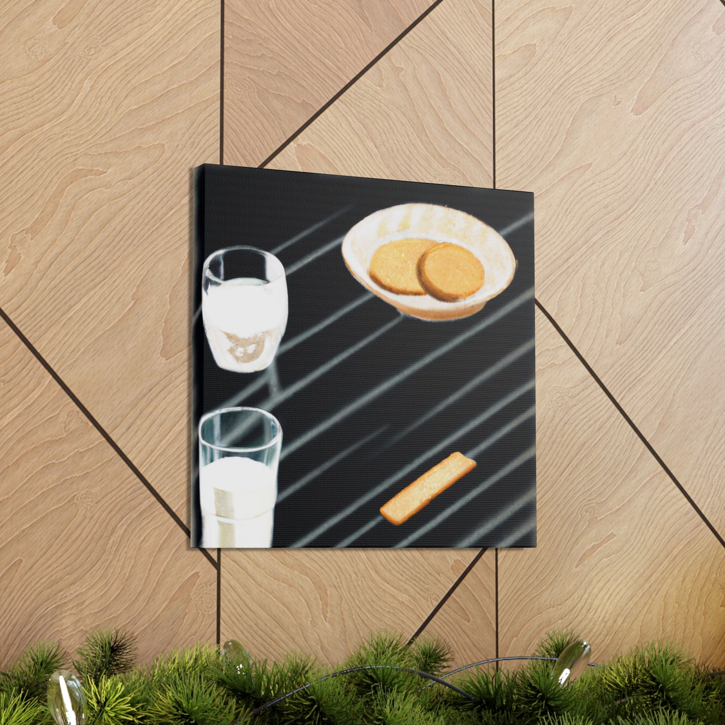 "Milk and Cookie Delight" - Canvas