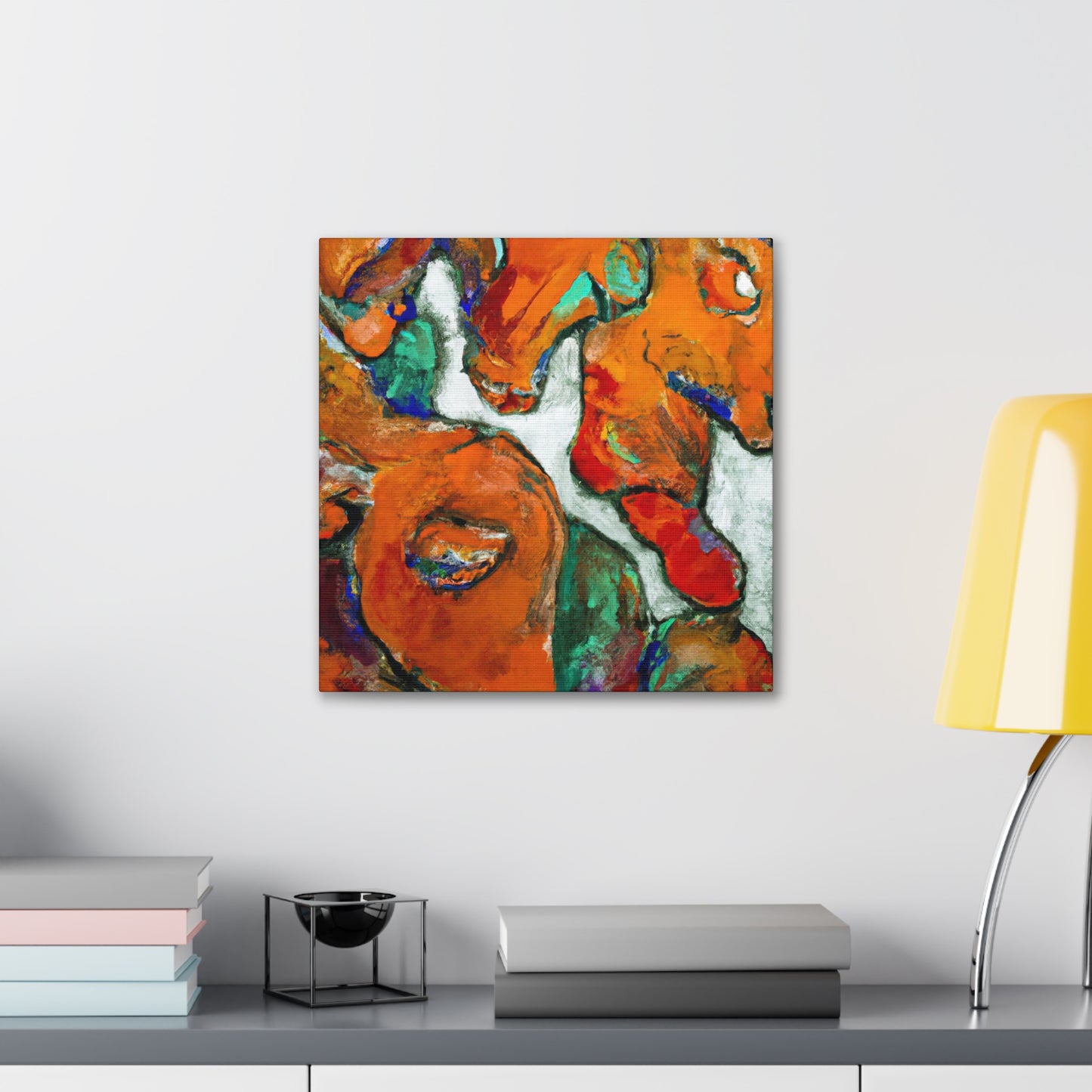 Wildebeest Abstracted. - Canvas