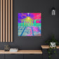 Vibrant Technological Triptych - Canvas