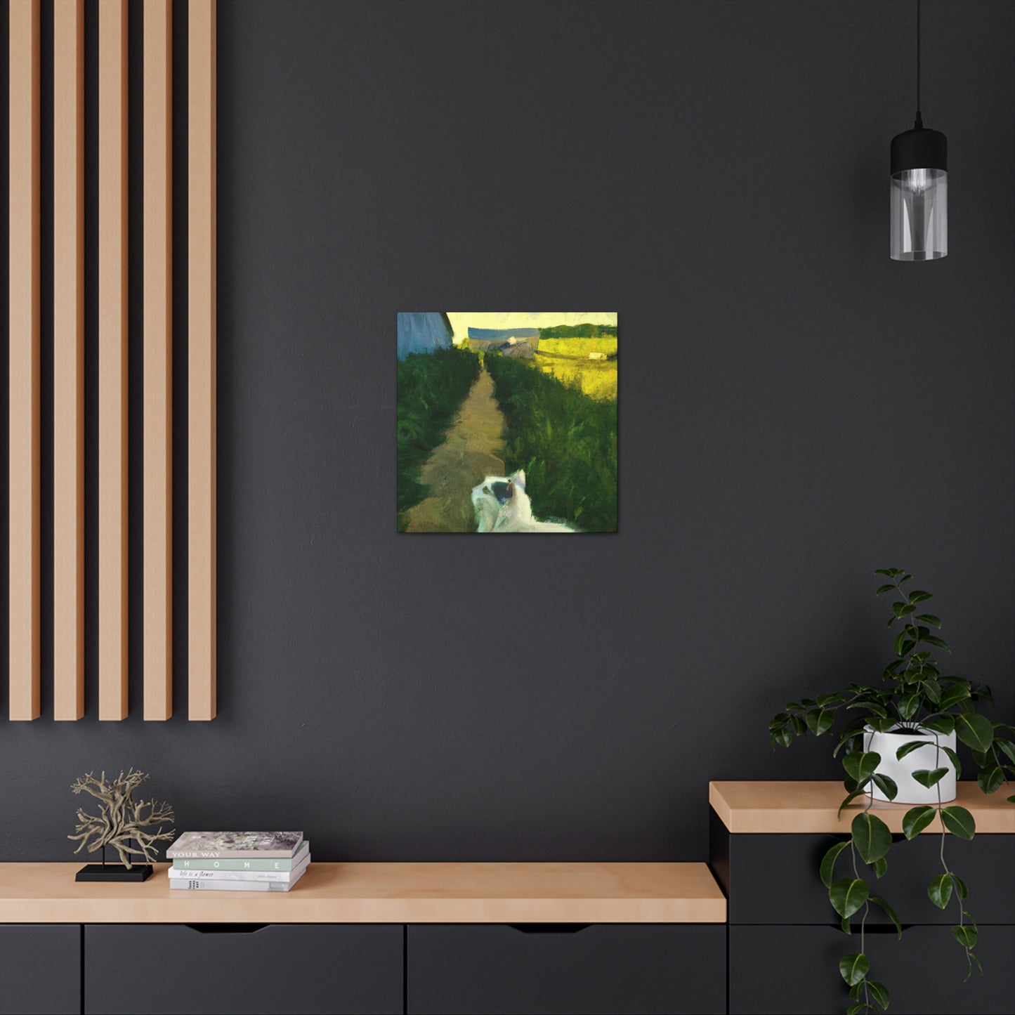 "Barn Cat Dreamscape" - Canvas