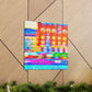 City Square Vibrance. - Canvas