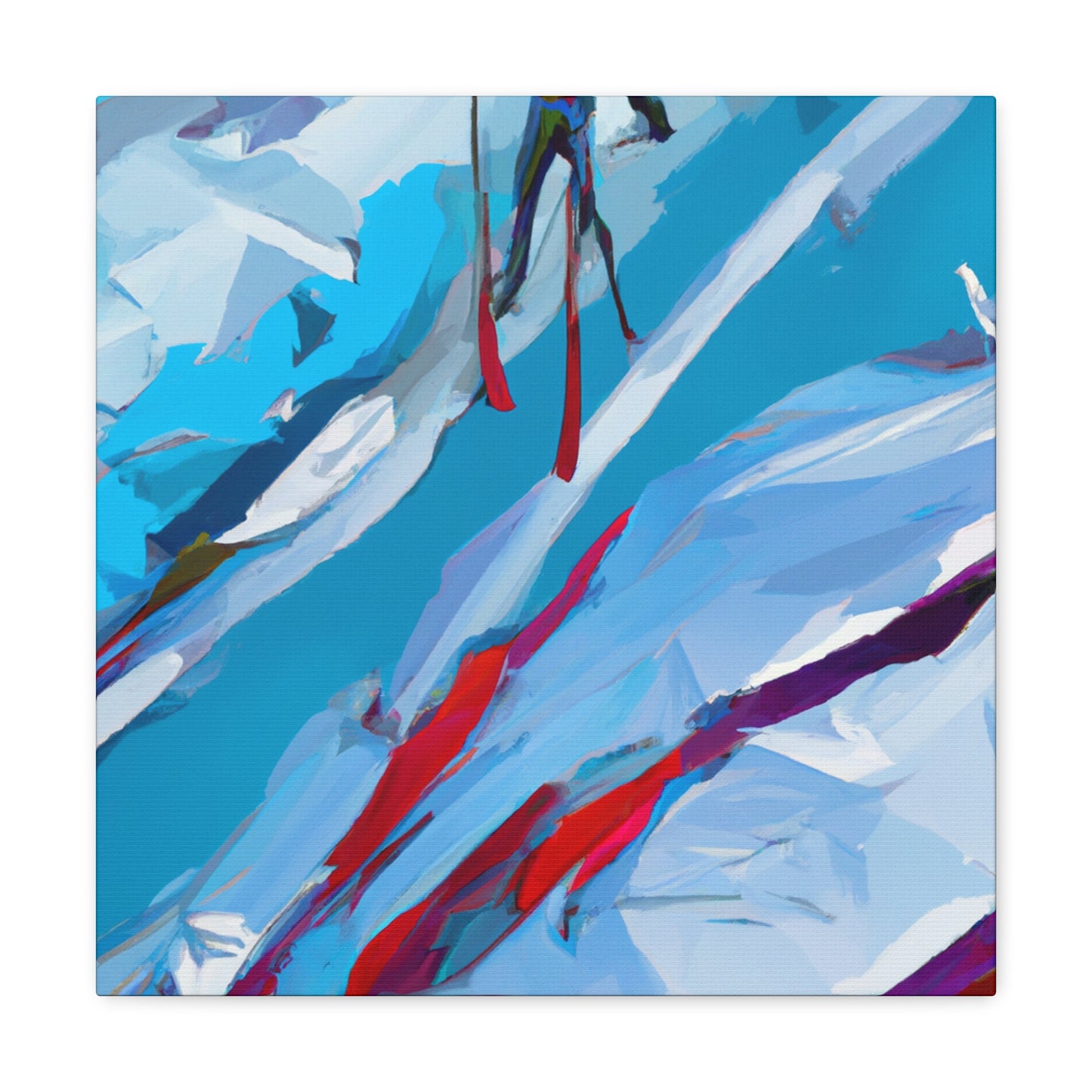 Skiing in Splendor - Canvas