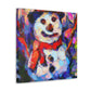 Snowman in Fauvism - Canvas