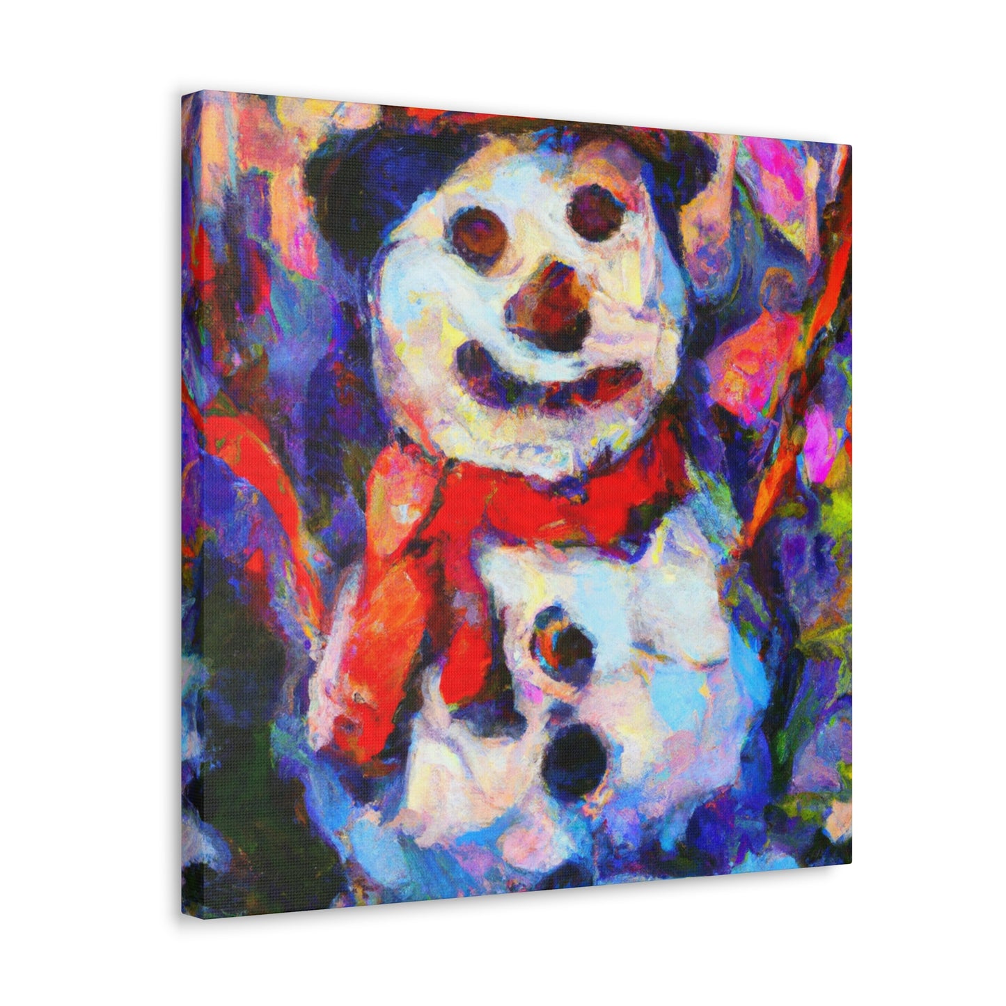 Snowman in Fauvism - Canvas