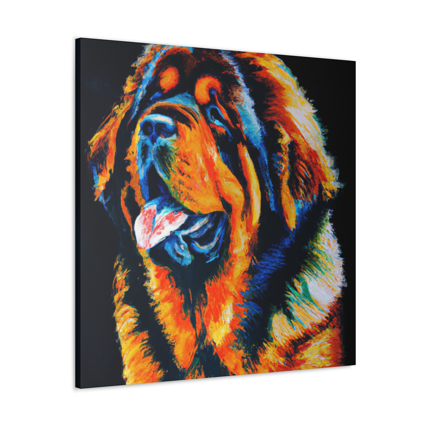 "Tibetan Mastiff, Realism" - Canvas