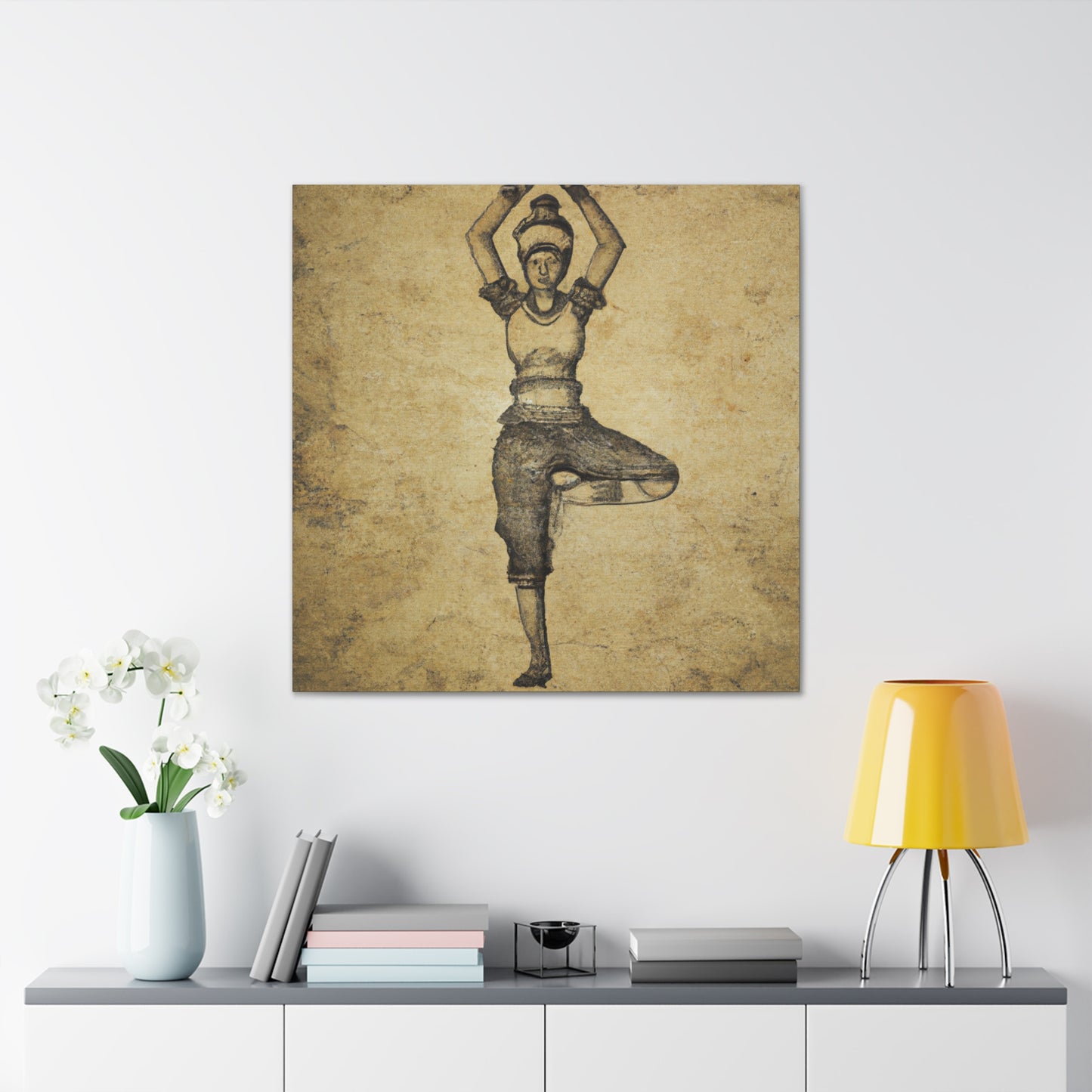 Yoga in the Rococo - Canvas