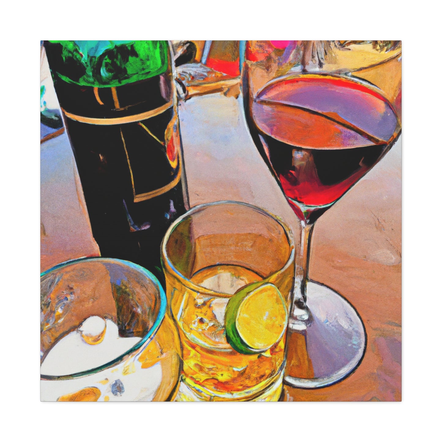 "Inebriated Evening Repast" - Canvas