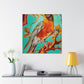 "American Robin's Songbird Symphony" - Canvas