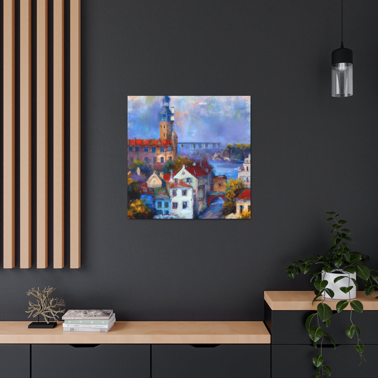 "Tudor Palace Impressionism" - Canvas