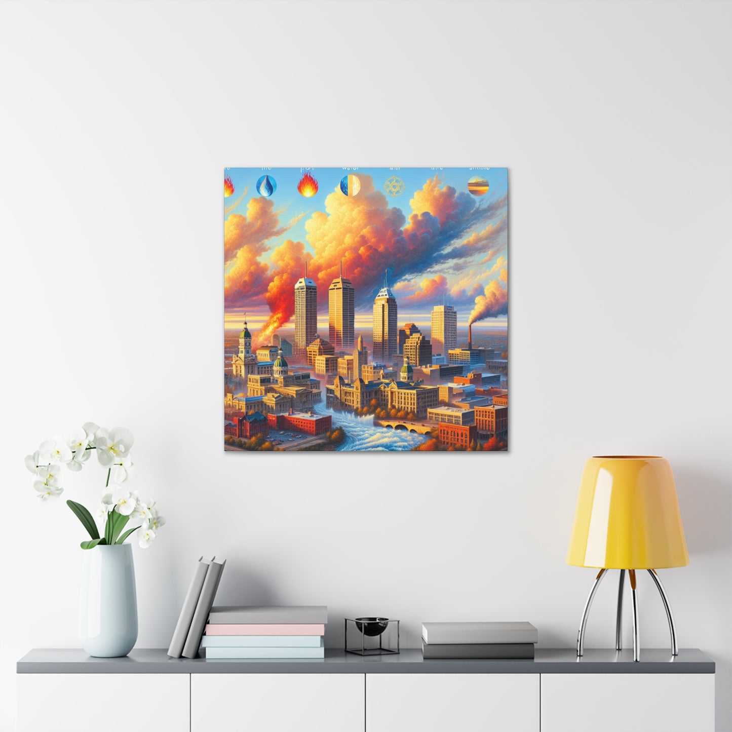 "Enchanting Indianapolis: Renaissance Reverie" - Canvas