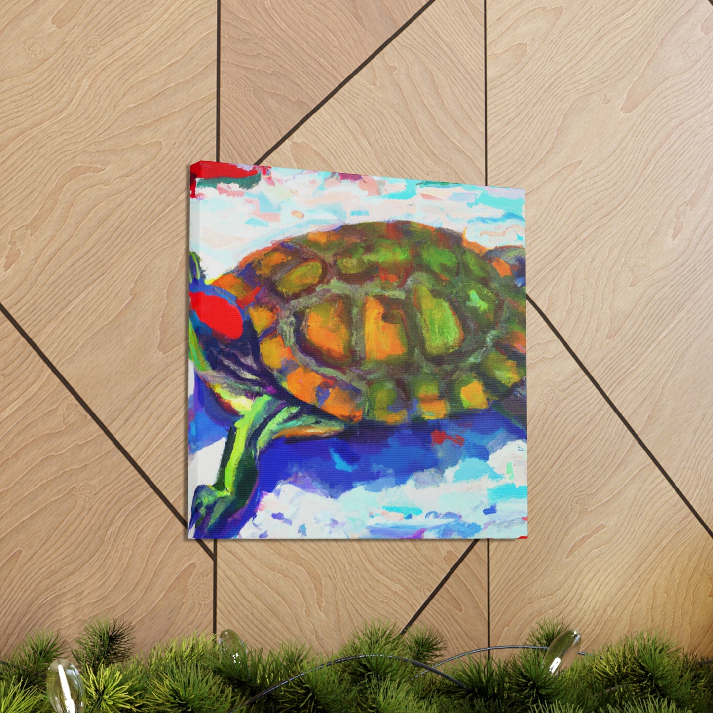 "Turtle's Coppery Shell" - Canvas