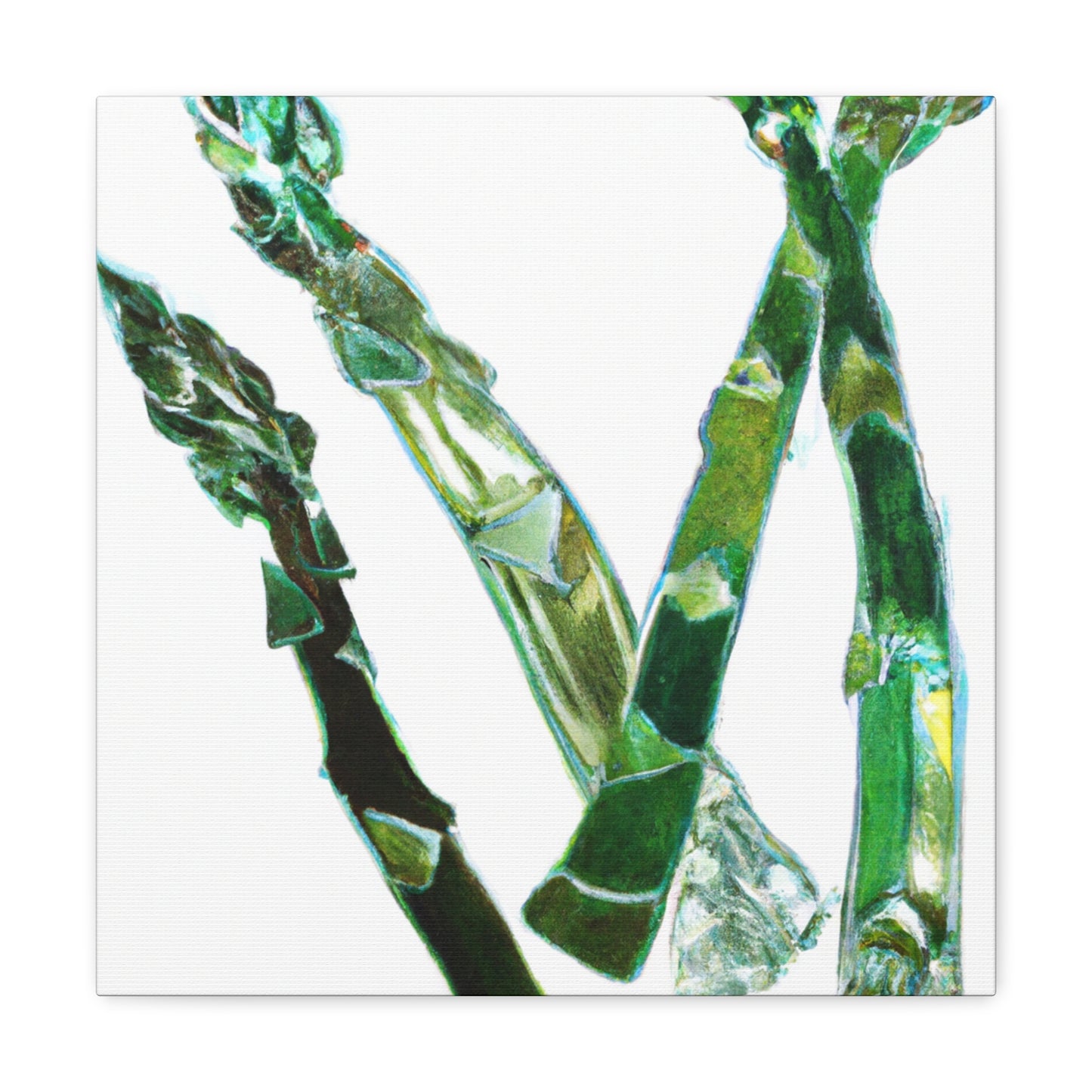 "Asparagus in Art Nouveau" - Canvas