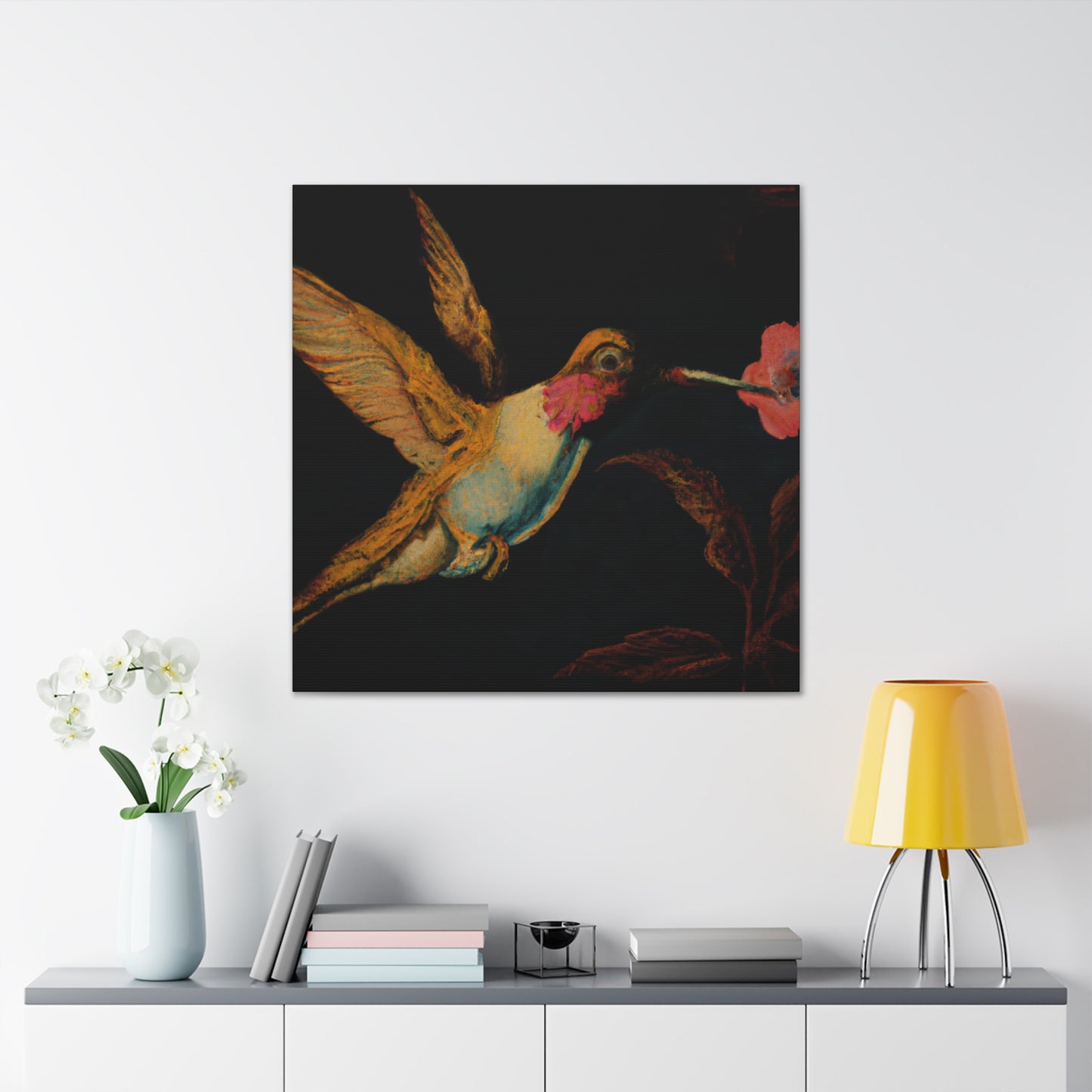 "Ruby-throated Hummingbird" - Canvas