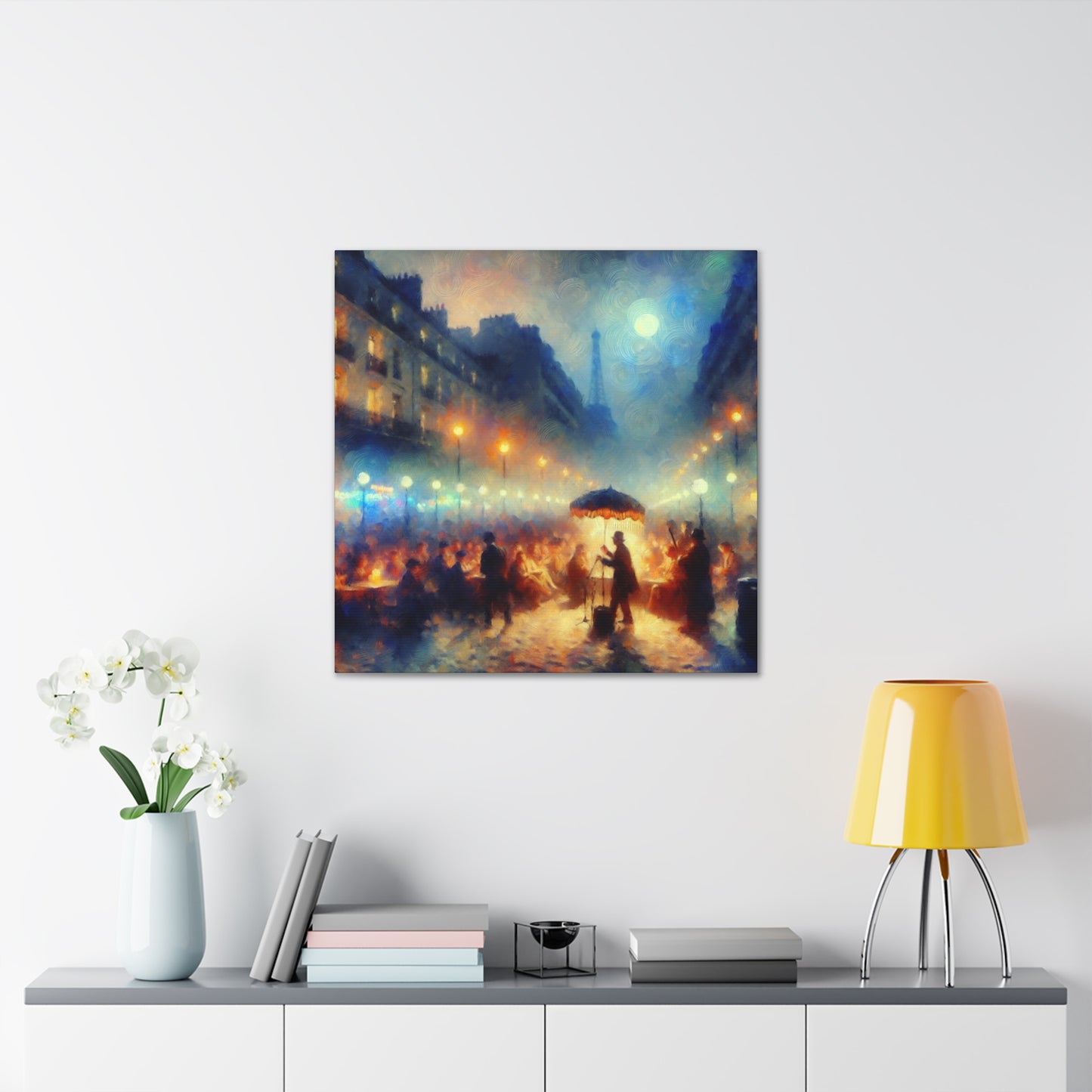 Whimsical Urban Serenade - Canvas