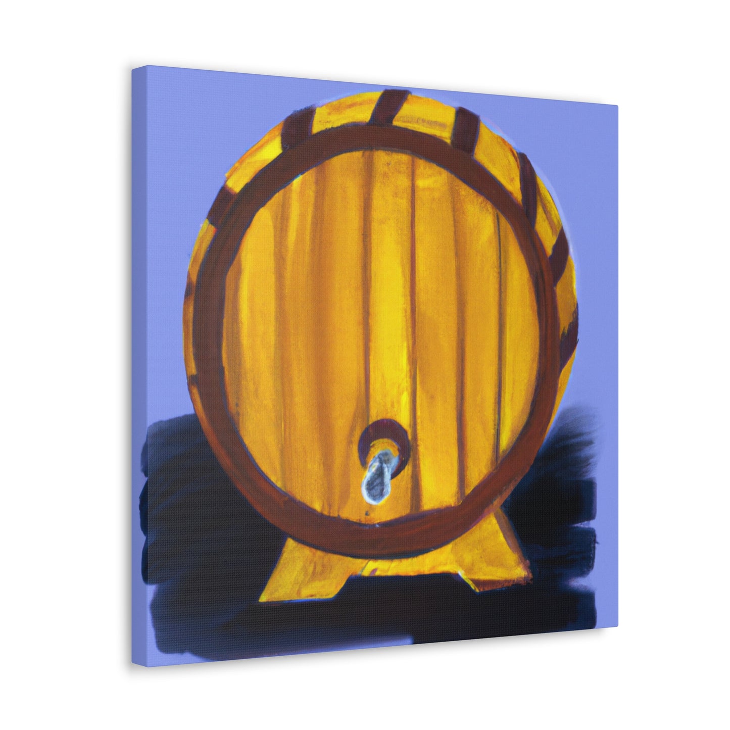 "Whiskey Barrel Minimalism" - Canvas