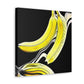 "Banana Splatter Abstract" - Canvas