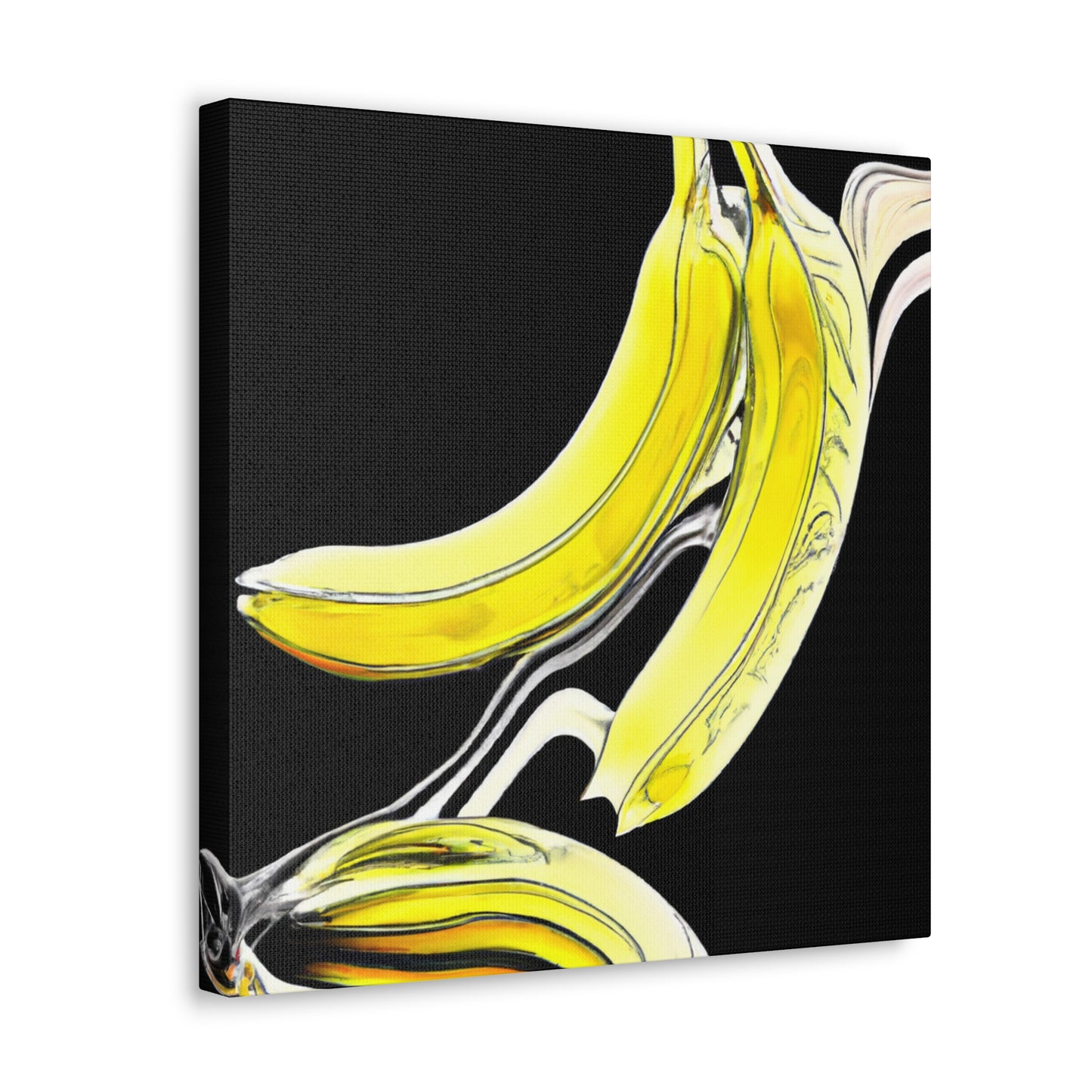 "Banana Splatter Abstract" - Canvas