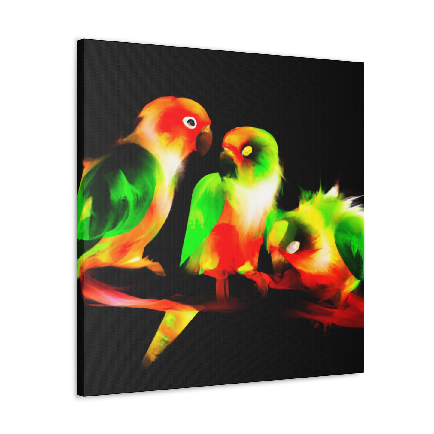 "Conure Rainbow Colors" - Canvas