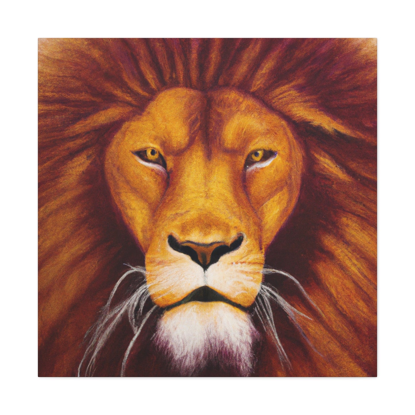 Lion in Hyperrealism - Canvas